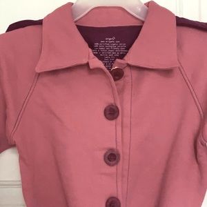 NWT Origany girls organic cotton pink trench jacket in size 3